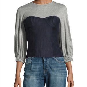 TIBI BUSTIER TOP